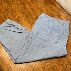 Old Navy Women’s High Waisted Straight Leg Linen Blend Pant